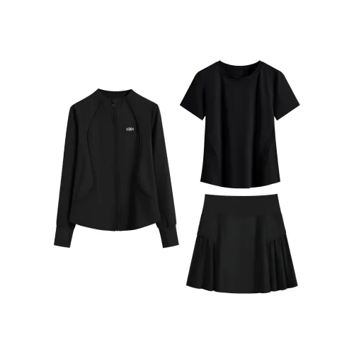 Фитнес Комплект Pilates Yoga Outdoor Cycling Tennis Training Apparel Women's 3-Pack Plisse Skirt