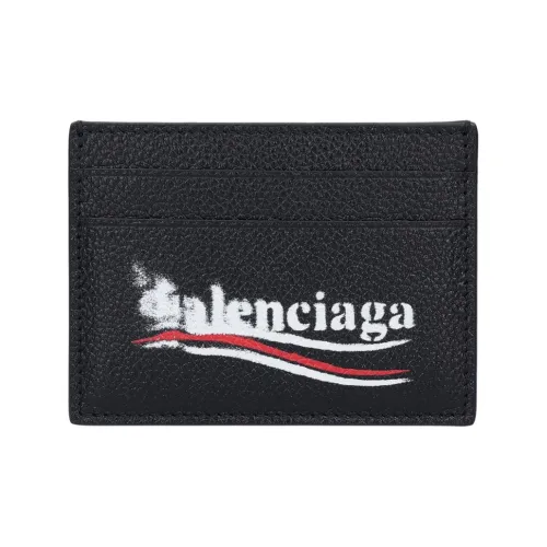 Balenciaga Рельефная Телячья Кожа Держатель для Карт Мужской Черный