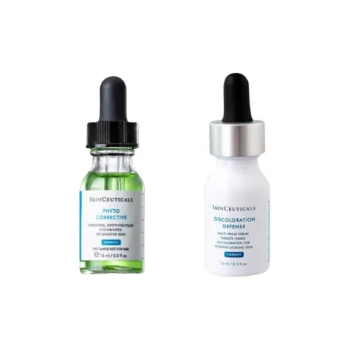 XIULIKE Цвет Коррекция + Luminous Bottle Сыворотка Trial Упаковка Восстановление Увлажнение Успокаивающий 15 мл * 2