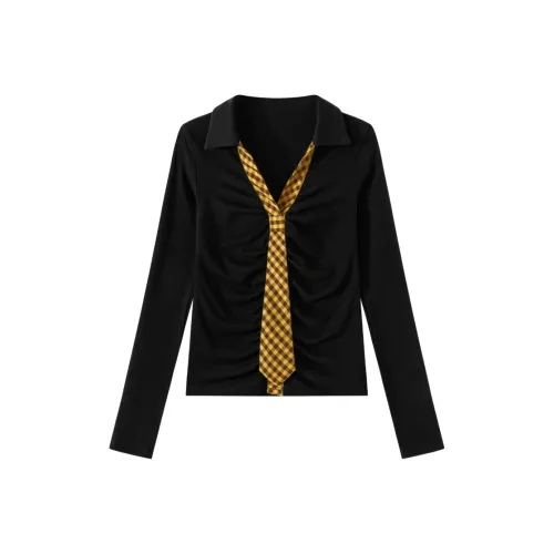 YINLEI Стандартная длинная рубашка с длинным рукавом женская