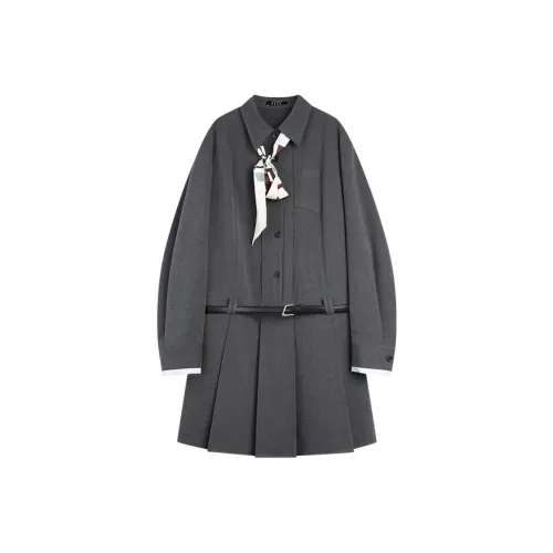 ELLE Длинное платье с длинными рукавами женское