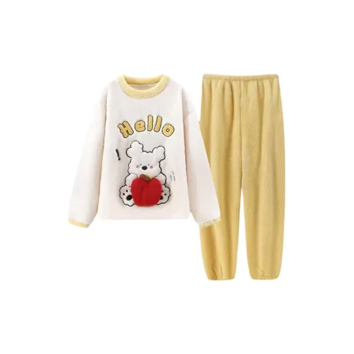 Dippanis Топ и Штаны Женские Пижамные Комплекты