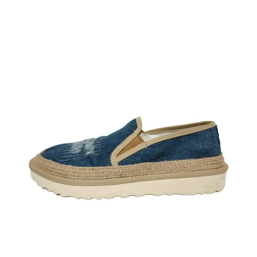 UGG Rex Espadrille Denim Низкий Топ Повседневная Обувь Мужская Синий