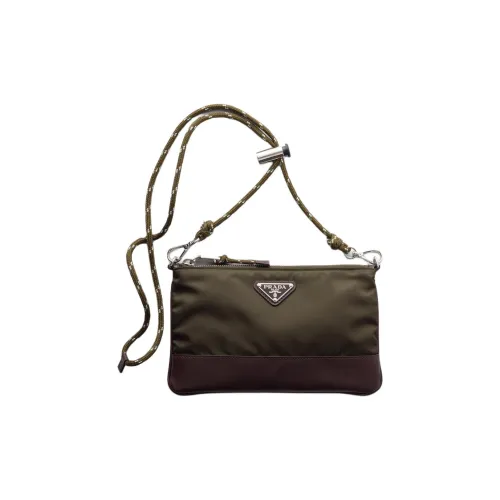 PRADA Нейлоновая Сумка через плечо Мужская Камуфляж Зеленый