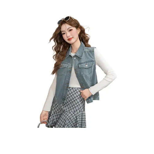 JEANSWEST Джинсовый синий Женский жилет