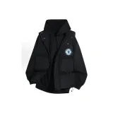 Черный жилет + флисовая подкладка, черный WY, аксессуары с вишневым цветком