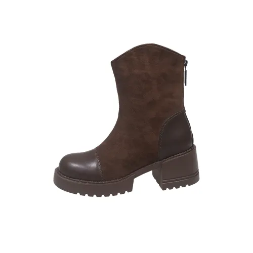 Rutai Женские ботильоны с грубым каблуком