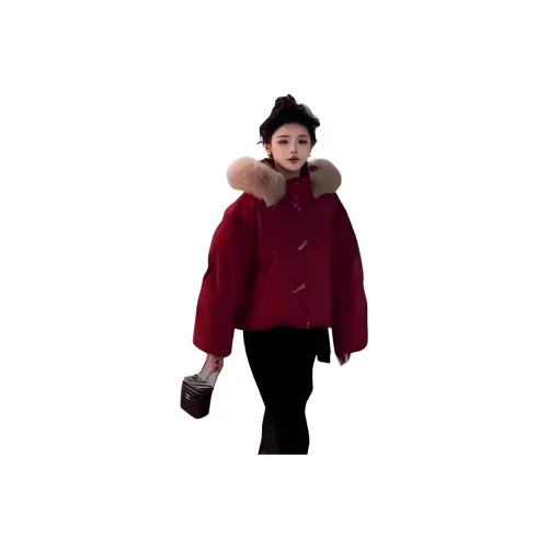 REIUW Бургунди Женские пуховики