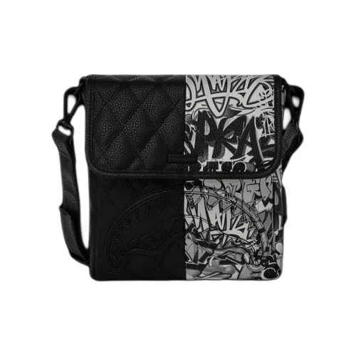 SPRAYGROUND Сумка через плечо из искусственной кожи мужская черная серая и белая