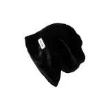 Чёрный - Железо Логотип Искусственный мех Свободная шапка-бини