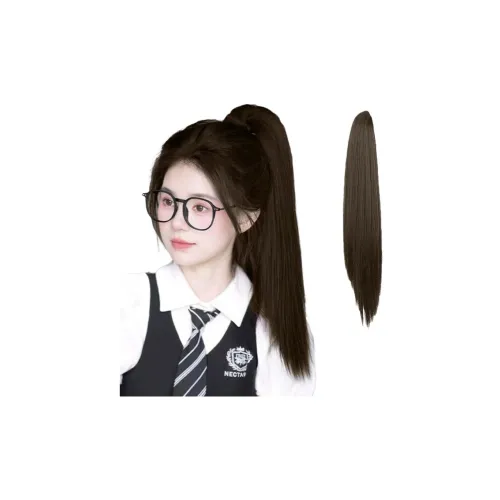 WANWANFENG Заколка-краб для высоких хвостов Парики для женских Высокотемпературная пряжа