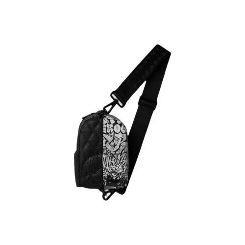 SPRAYGROUND Искусственная кожа Sling Сумка Стандартная Унисекс Черный и Многоцветный