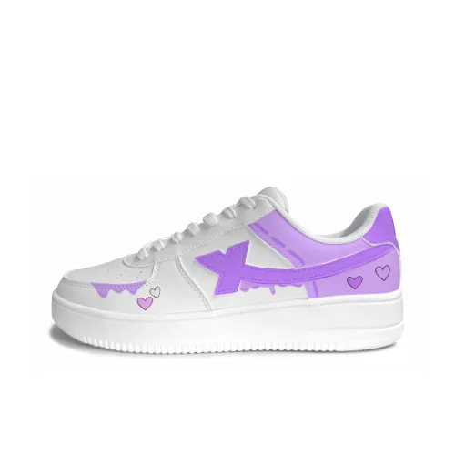 XTEP Air Force One Устойчивые к истиранию Легкие Увеличивающие Высоту Низкие Кроссовки для Скейтбординга Женские