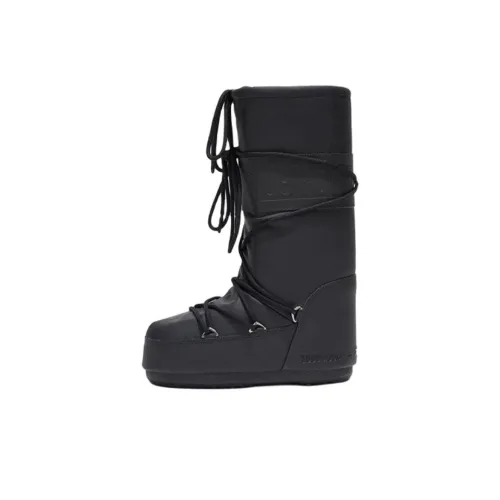 MOON BOOT Высокие сапоги до колена Унисекс Черный