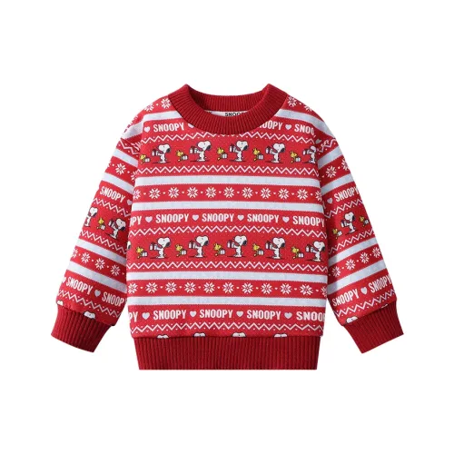 SNOOPY Красный Пре-школьные Свитера