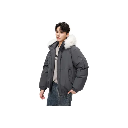 TUOFEI Темно-серый унисекс пуховики