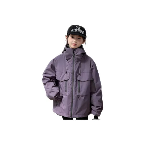 GOYN Фиолетовый Утепленный Ветровка Унисекс Топы