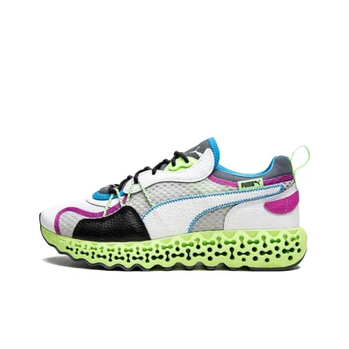 PUMA Calibrate Амортизация Износостойкие Низкие Кроссовки для Бега Мужские Зеленые Черные