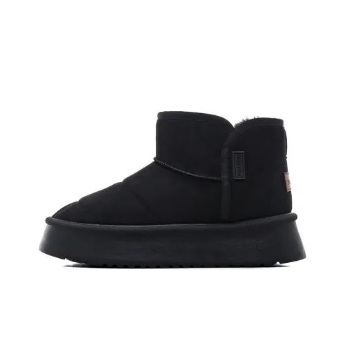 HUANQIU Термическое покрытие длина тела увеличенный короткий сноубутсы женские черный