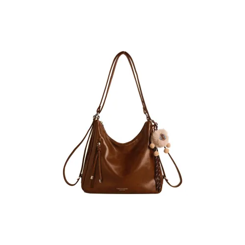 MOM'S HELPER ПУ (полиуретан) Сумка через плечо Женская Экрю Черный Кофейный Коричневый