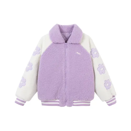 PUMA Хлопковый пуховик Фиолетовый Детский