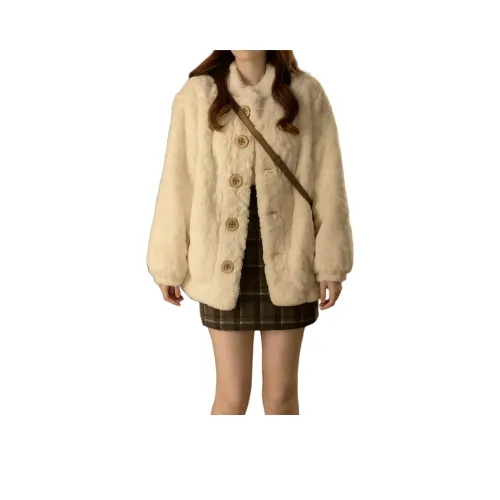 SRCG Молоко Белый Женский Бархат Куртка