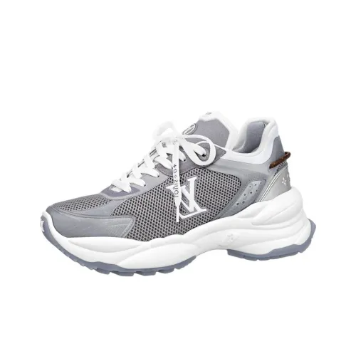 LOUIS VUITTON Run 55 Low Топ Спортивная Повседневная Обувь Женская Серебряный
