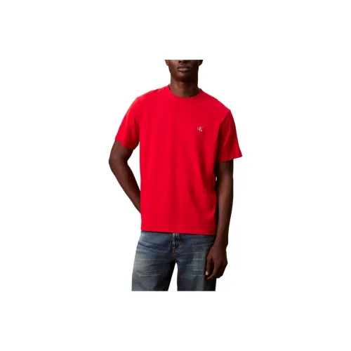 Calvin Klein Red Men's T-Shirts Кальвин Кляйн Красный Мужские Футболки