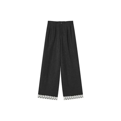 XIANGYING Medium Gray Women's Casual Pants XIANGYING Средне-серые женские повседневные брюки