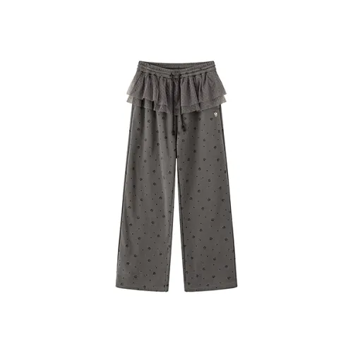 CHUU Carbon Gray Женские Повседневные Штаны