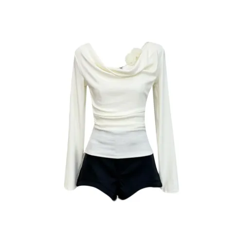 Udon House Кремовый Абрикос Женские T-рубашки