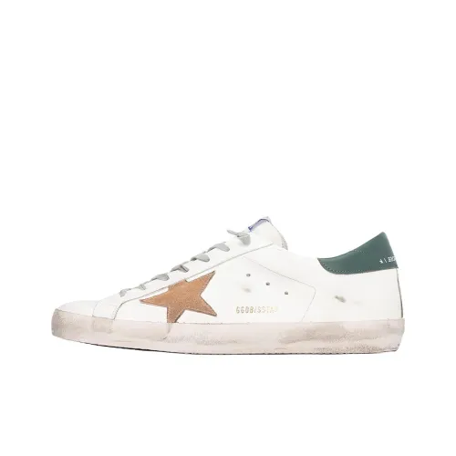 Golden Goose Супер Звезда Low Топ Стильные Скейтбординги Мужской Белый Состаривание Позиционирование Стиль