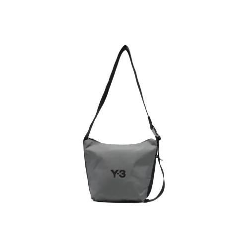 Y 3 Полиамид Курьерская Сумка Плечевая Сумка Мужская Серого Цвета