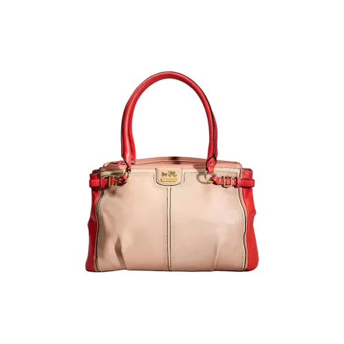 COACH KaraCarryall Кожа Одно Плечо Сумка Большая Женская Коралловая Многоцветная