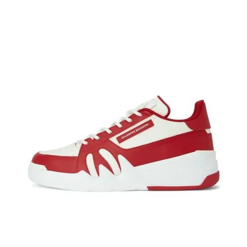 Giuseppe Zanotti GZ Talon MID Топ Повседневная обувь Мужская Красная Белая