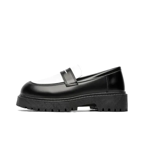 JX Chunky Derby Обувь Повседневная Кожаная Мужская Черная