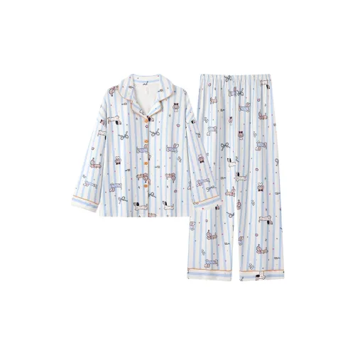 Gongdie Абрикос Женские Пижамные Комплекты