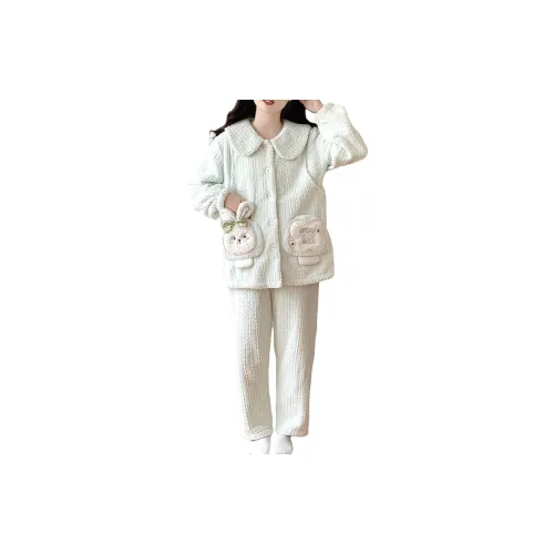 ALPLUME Флисовая подкладка 928 Кролик Женские Пижамные комплекты