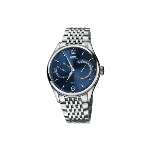Oris Culture Collection Мужские часы Механизм с ручным заводом Циферблат 43 мм Синий корпус из нержавеющей стали