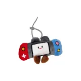 Красная синяя игровая консоль, украшение в виде куклы