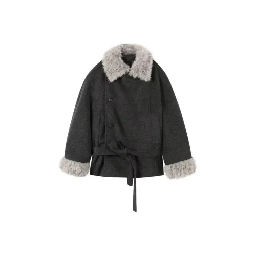 KKX Темно-серый женский пальто