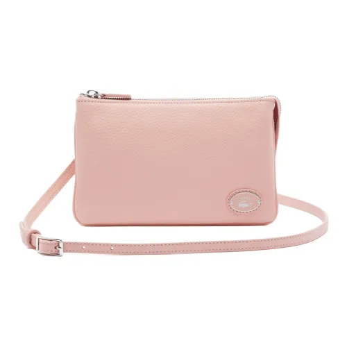 LACOSTE Сумка через плечо из коровьей кожи Женская Вишнево-розовая