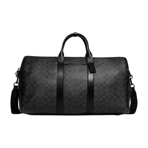 COACH Gotham Холст и Кожа Через плечо Сумка Большая Мужская Черная