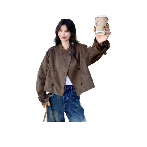 SIXUSICHOU Cropped Coat Women's