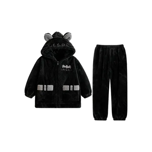 QIAOYUN Черный мужской комплект пижам