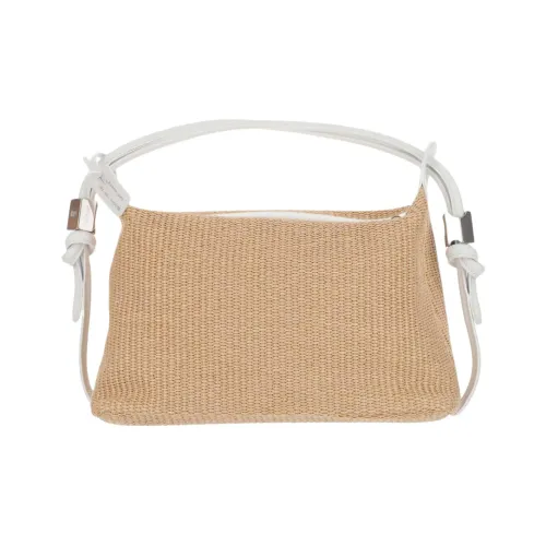 Off Белый Рафия Сумка через плечо Женская Светлый Умбра Белый