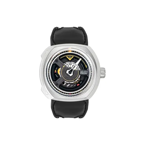 SEVENFRIDAY Автоматический Механический Часы для мужчин, 44,3mm*49,7mm, Черный