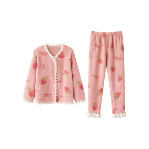 GOYN Клубнично-розовый женский комплект пижам