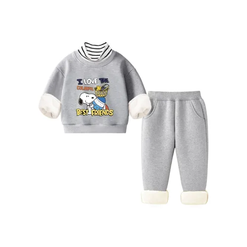 SNOOPY Повседневная спортивная одежда двухкомпонентный комплект для детей в возрасте 3-7 лет