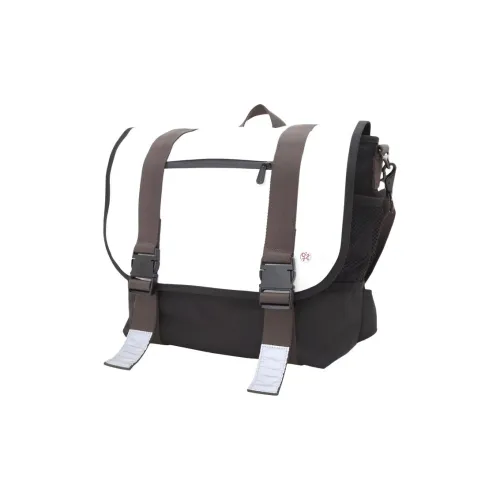 Manhattan Portage Nylon Messenger Bag Backpack Medium Unisex White